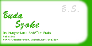 buda szoke business card